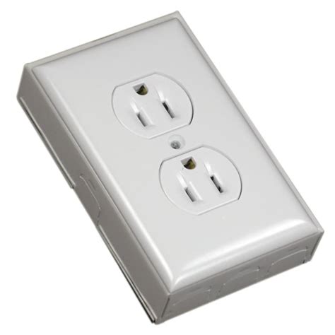 low profile electrical outlet box|low profile surface mount outlet.